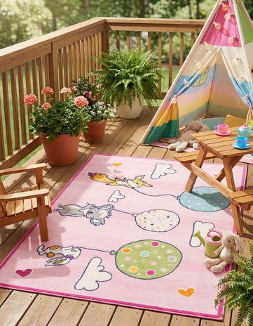 5' 3 x 7' 7 Easy-Clean Indoor / Outdoor Rug
