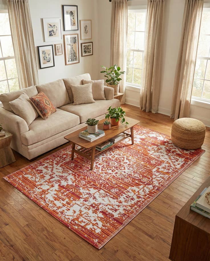 Detail image of 4' x 6' Easy-Clean Vista Breeze Indoor / Outdoor Rug
