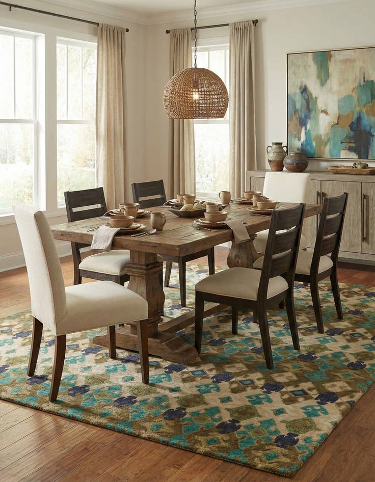 Detail image of  8' x 10' Luna Wool Rug