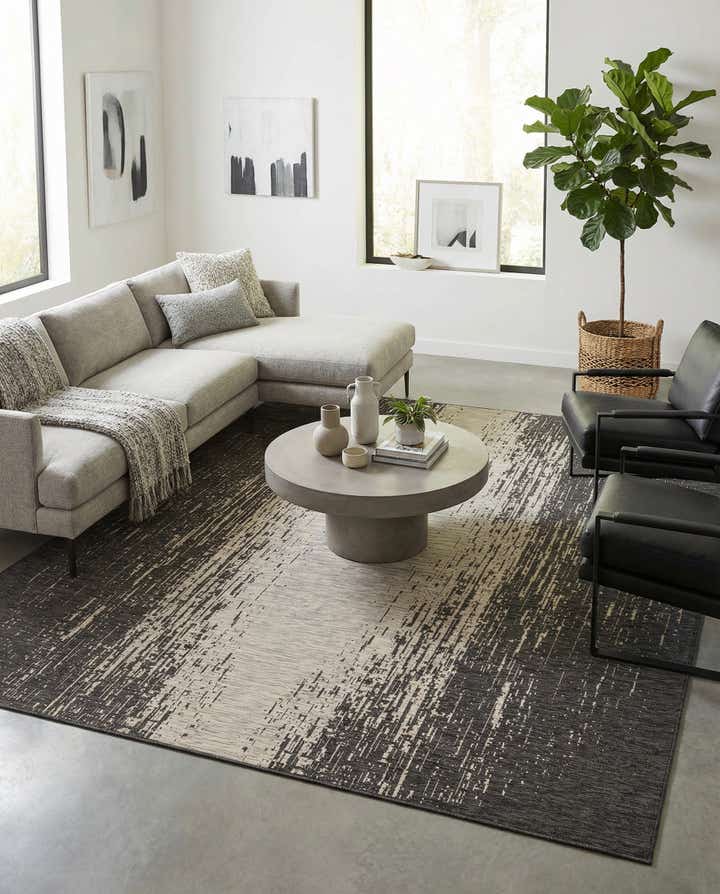 10' 8 x 10' 8 Easy-Clean Modern Indoor / Outdoor Square Rug