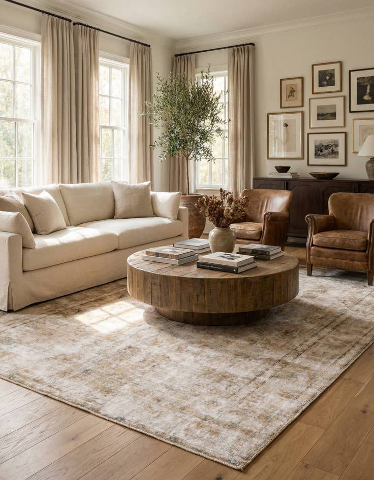 Detail image of 6' 3 x 9' 4  Hand Knotted Ultra Vintage Persian Wool Rug