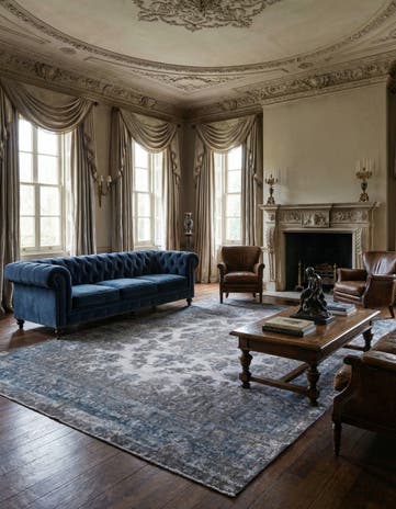 9' 10 x 13' 5 Vintage Royal Wool Rug