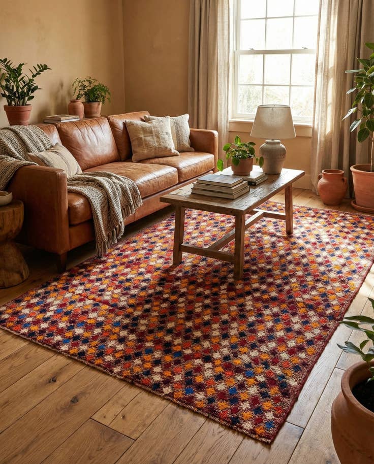 Detail image of 4' 10 x 6' Hand Knotted Balouch Wool Rug