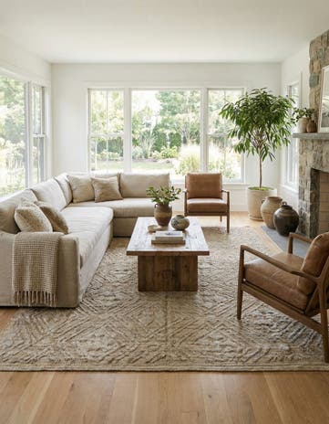 8' 10 x 12' 7 Hand Knotted Darya Wool Rug