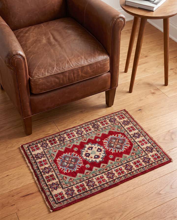 2' x 2' 11 Hand Knotted Kazak Rug