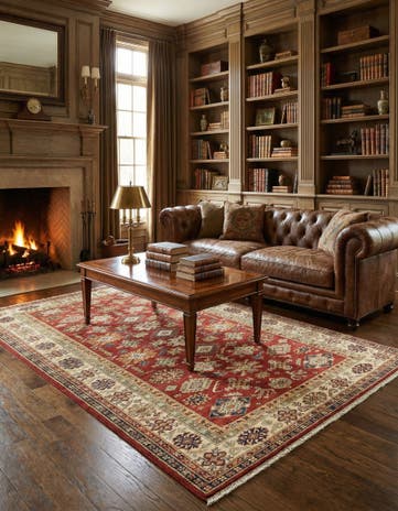 5' 6 x 8' 3 Hand Knotted Kazak Oriental Rug