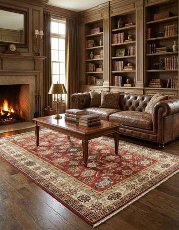 5' 6 x 8' 3 Hand Knotted Kazak Oriental Rug