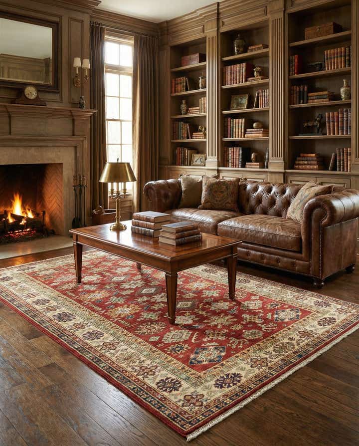 5' 6 x 8' 3 Hand Knotted Kazak Oriental Rug