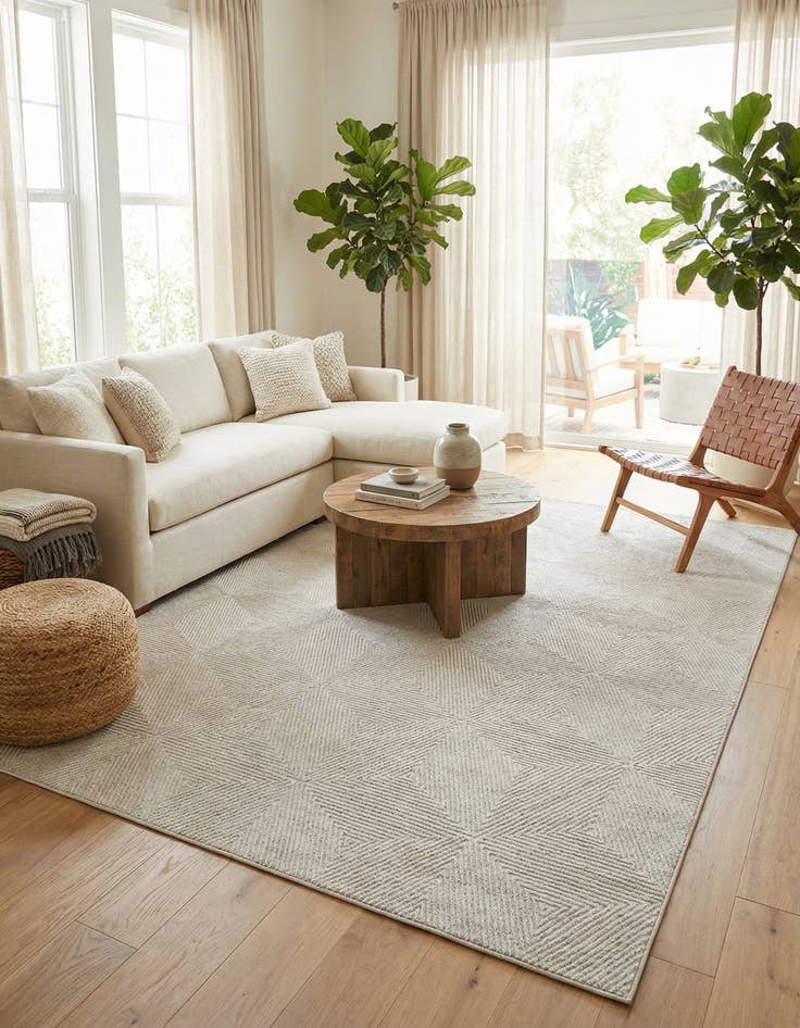 Detail image of  9' x 12'  Washable Sabrina Soto Indoor / Outdoor Rug