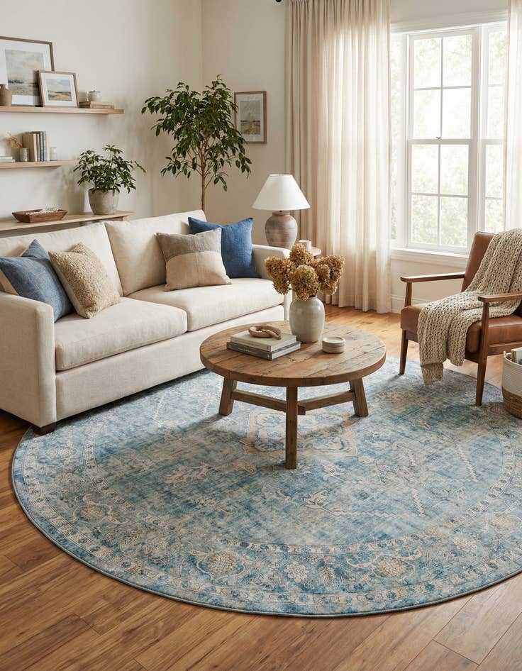 Detail image of 10' 2 x 10' 2 Newport Round Rug