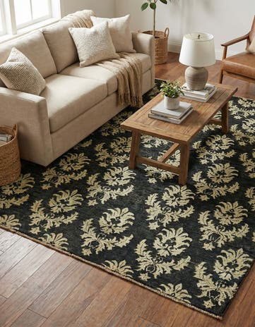 5' x 6' 4 Hand Knotted Peshawar Ziegler Oriental Rug