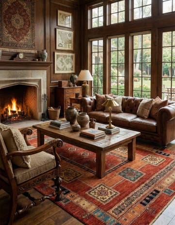 5' 7 x 8' 1 Luribaft Wool Rug