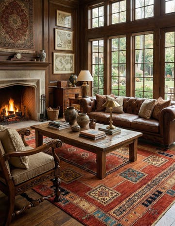 5' 7 x 8' 1 Luribaft Wool Rug