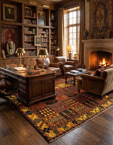 6' 9 x 9' 6 Bachtiar Wool Rug