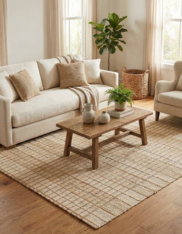 7' 10 x 10' Hand Braided Laurel Handwoven Jute Rug