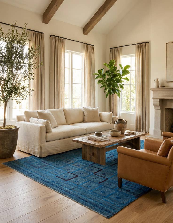 Detail image of 7' 11 x 9' 8  Hand Knotted Darya Wool Rug