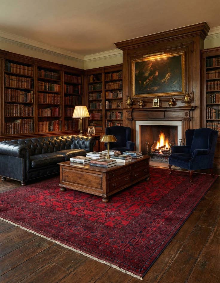 Detail image of  6' 8 x 9' 7  Hand Knotted Khal Mohammadi Wool Rug