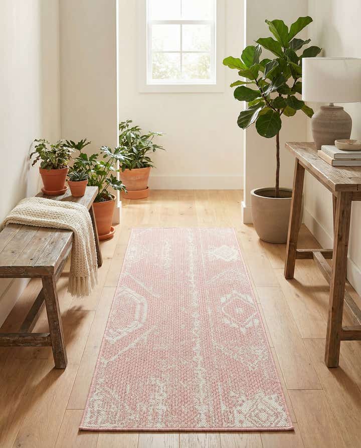 2' x 6' Easy-Clean Bohemian Indoor / Outdoor Runner Rug