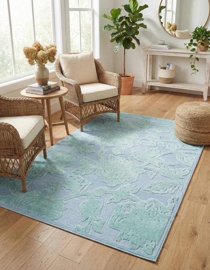 Detail image of 5' 3 x 8'  Washable Aruba Indoor / Outdoor Rug