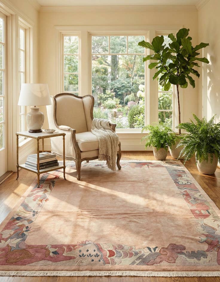 Detail image of 8' 6 x 11' 10 Hand Knotted Nepal Wool Rug