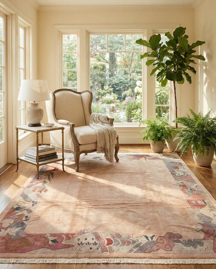 Detail image of 8' 6 x 11' 10 Hand Knotted Nepal Wool Rug