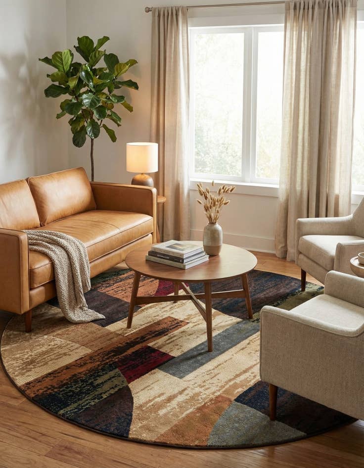 Detail image of 7' x 7' Cafe Round Rug