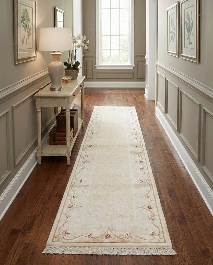 2' 9 x 9' 7 Hand Knotted Darya Wool Runner Rug