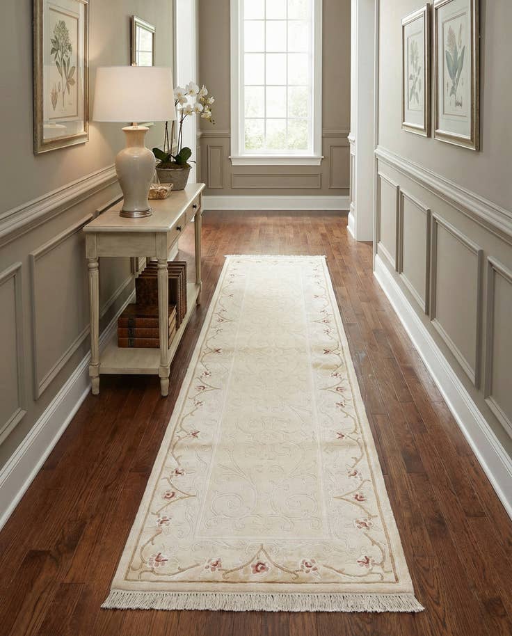 Detail image of 2' 9 x 9' 7 Hand Knotted Darya Wool Runner Rug