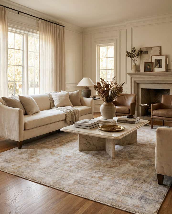 7' 6 x 10' 6 Hand Knotted Ultra Vintage Persian Wool Rug