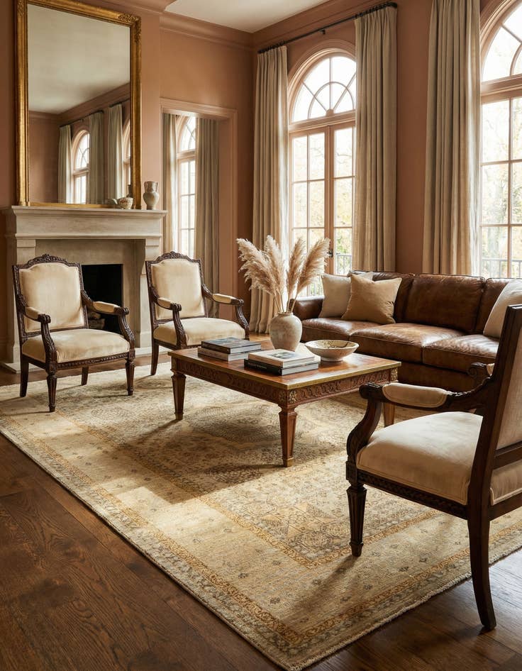 Detail image of 6' 9 x 10' 7 Mamluk Wool Rug