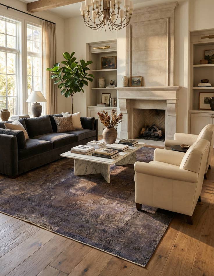 Detail image of 8' 2 x 11' 1  Hand Knotted Ultra Vintage Persian Wool Rug