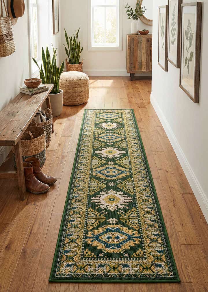 2' 7 x 12' Easy-Clean Baja Indoor / Outdoor Runner Rug