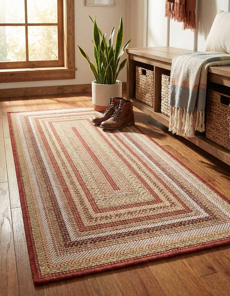 Detail image of 2' x 4'  Washable Baja Indoor / Outdoor Runner Rug