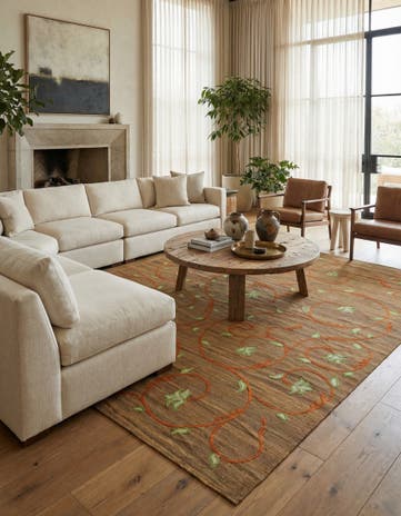 8' 1 x 9' 7 Hand Woven Kilim Modern Rug