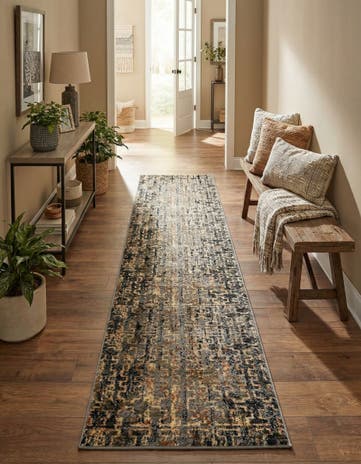 Blue Saturn Runner Rug