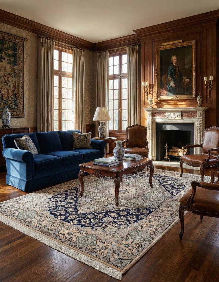 Detail image of 4' 2 x 6' 2 Nain Rug