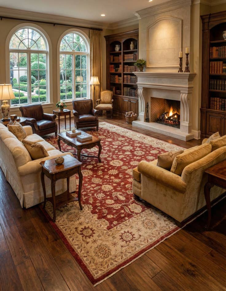 Detail image of 13' 4 x 17' 2  Hand Knotted Peshawar Ziegler Rug