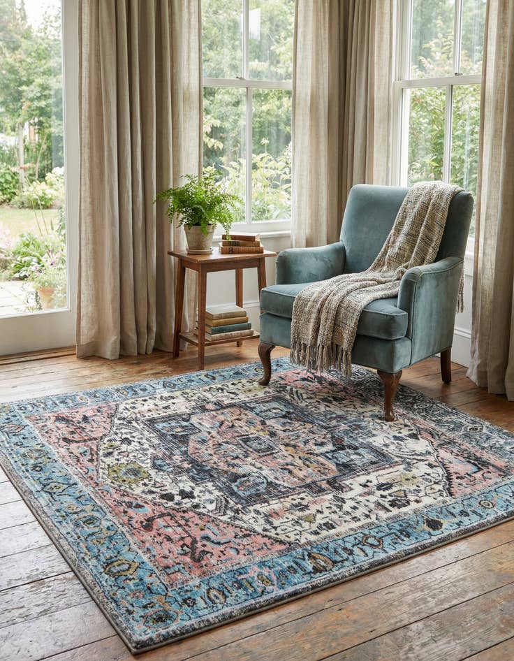 Detail image of 5' 3 x 5' 3 Medina Square Rug