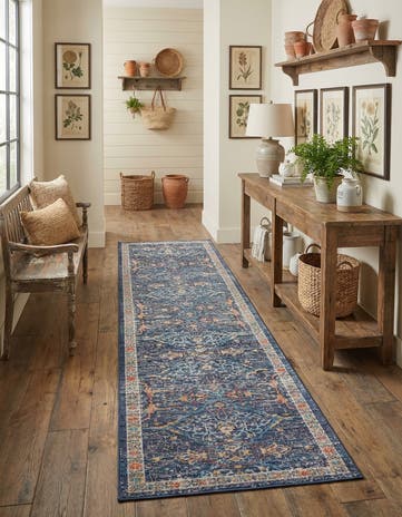 Navy Blue Lola Runner Rug