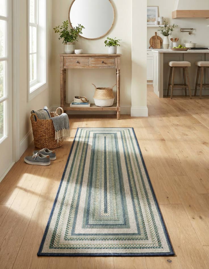Detail image of 2' x 6'  Washable Baja Indoor / Outdoor Runner Rug