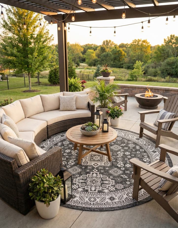 10' x 10' Easy-Clean Aztec Indoor / Outdoor ...