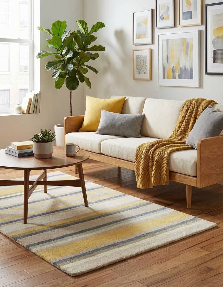 Detail image of 2' 8 x 4' 10 Luna Wool Rug