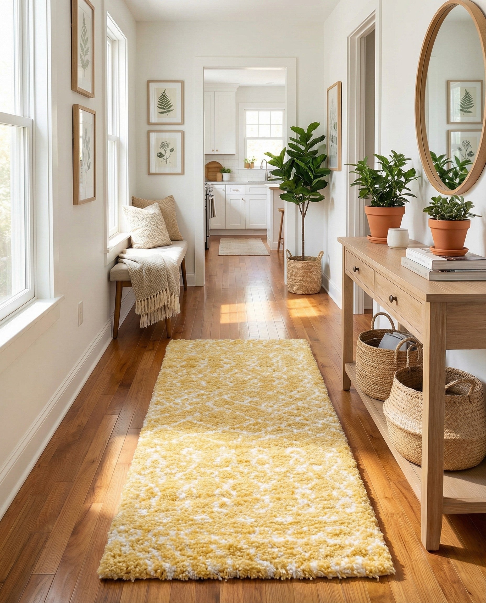  2' 7 x 10' Moroccan Shag Runner Rug