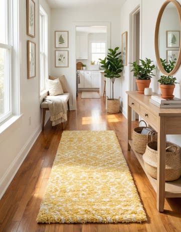 2' 7 x 10' Moroccan Shag Runner Rug