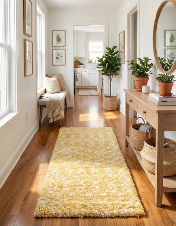 2' 7 x 10' Moroccan Shag Runner Rug