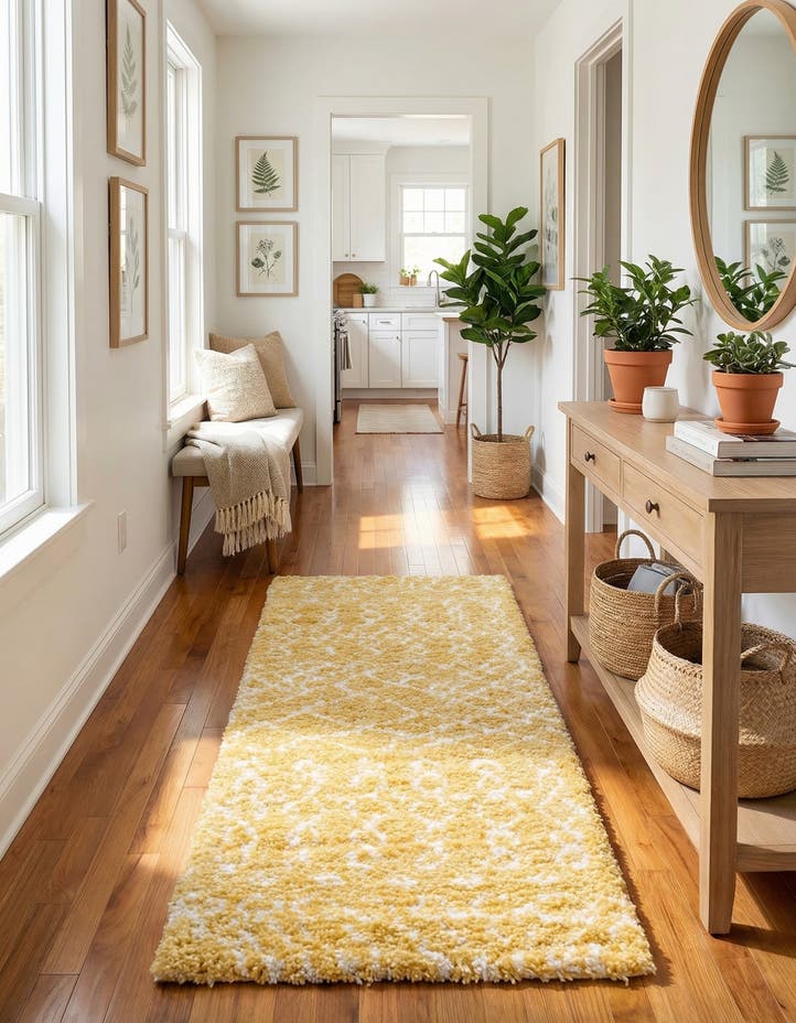 2' 7 x 10' Moroccan Shag Runner Rug