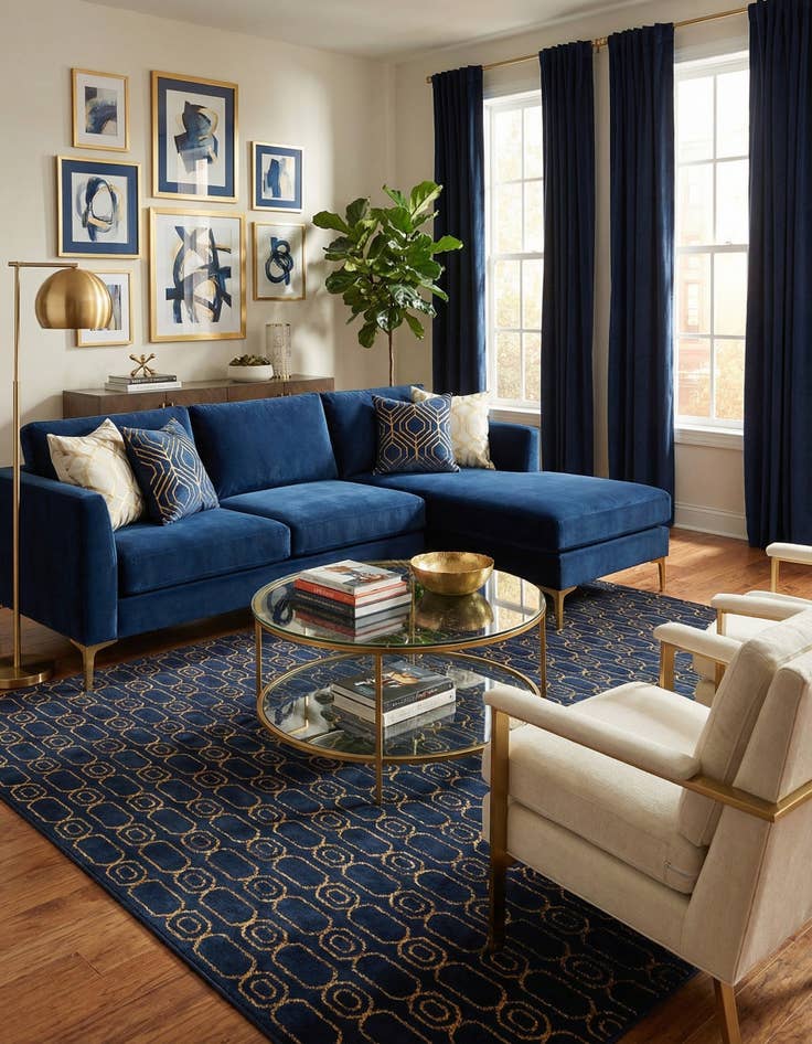 Detail image of  10' x 10' Vogue Geo Square Rug