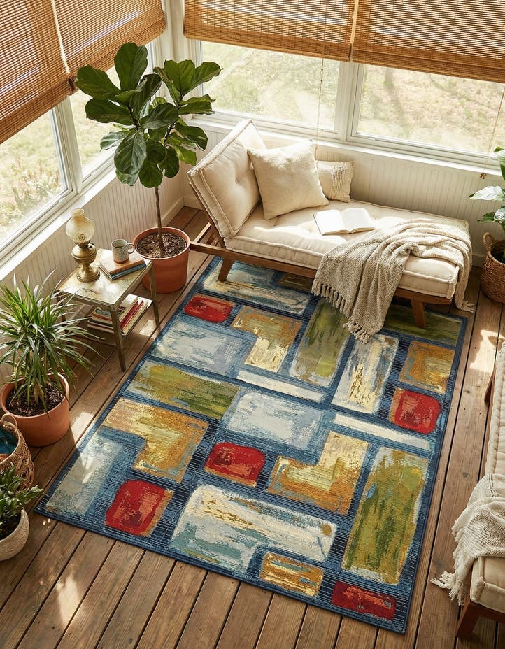 4' x 6' Easy-Clean Modern Indoor / Outdoor...
