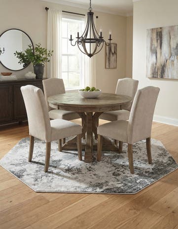 Light Gray Sydney Octagon Rug