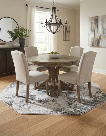 Light Gray Sydney Octagon Rug
